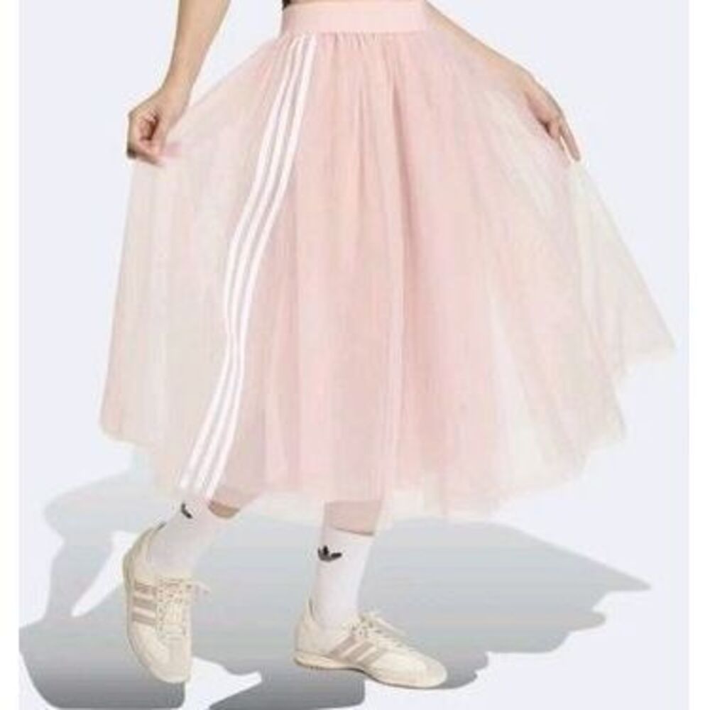 ADIDAS ORIGINALS Sandy Pink TULLE BALLET SKIRT XS NEW NWT